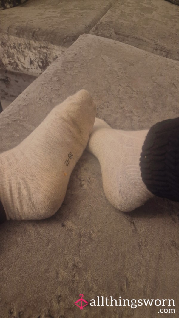 Dirty Gray Work Socks