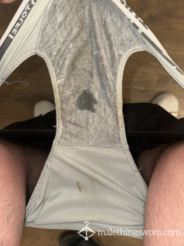 Dirty Grey Briefs - Medium