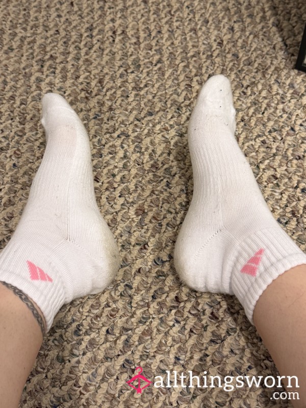 Dirty Gym Socks, White