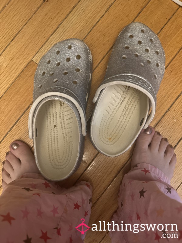 Dirty House And Gardening Crocs. Worn Without Socks. Extra Dirty.