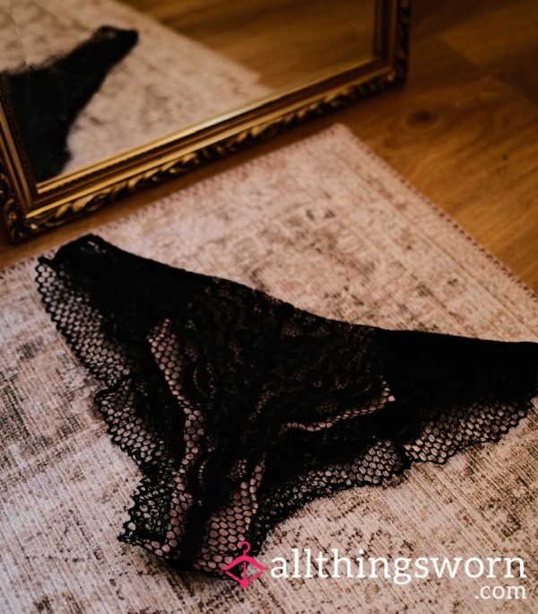 Dirty Lacy Panties, 48hr Wear 🖤