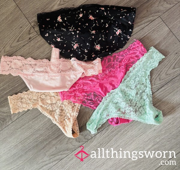 💦 Dirty Little Delights – Worn & Pi*sed-In Panties 💕