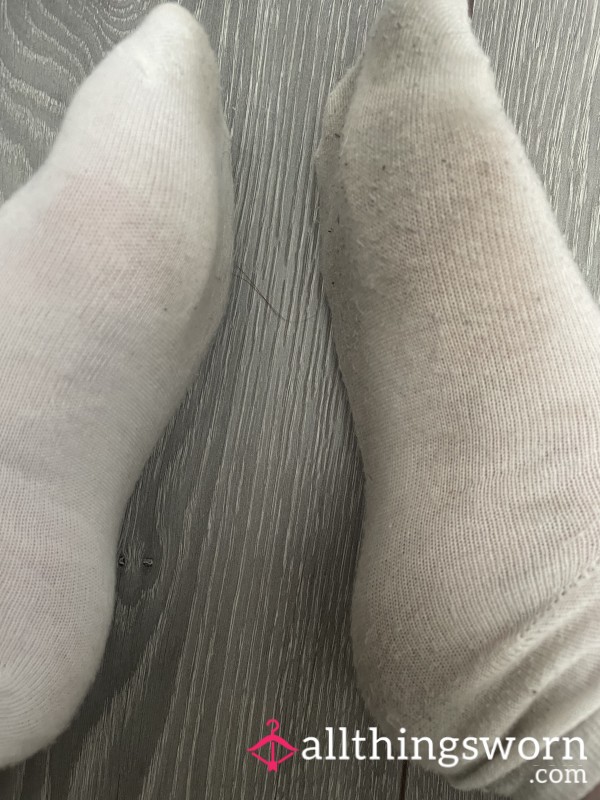 Dirty Little White Socks Ready Now