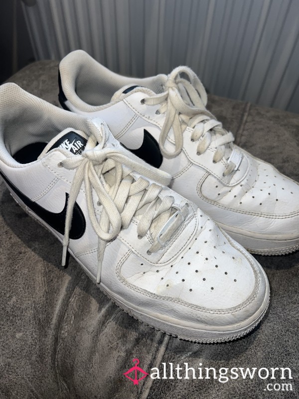 Dirty Nike Air Force Trainers