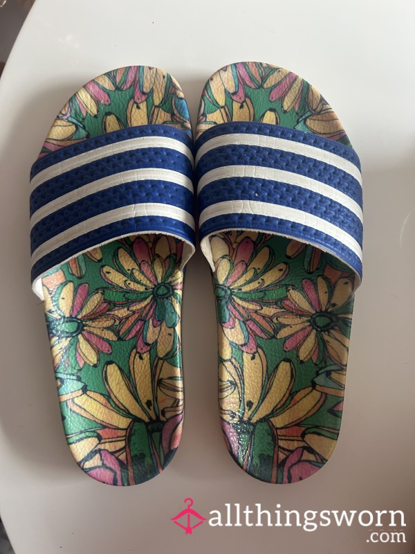 Dirty Old Adidas Slides