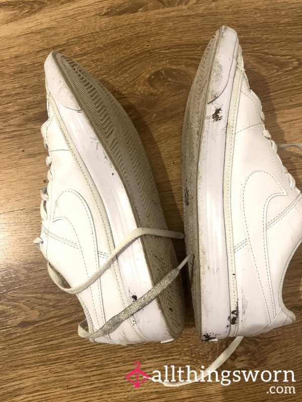 Old, Well Worn Nike Trainers, Size 5