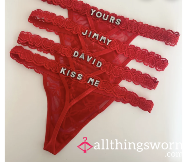 Dirty Personalized Thongs