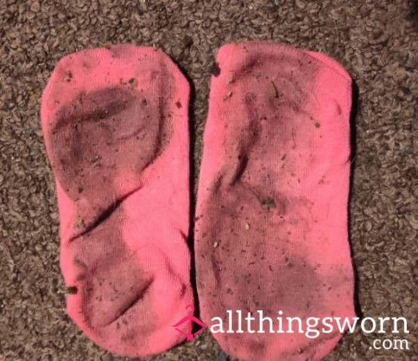 Dirty Pink Ankle Socks