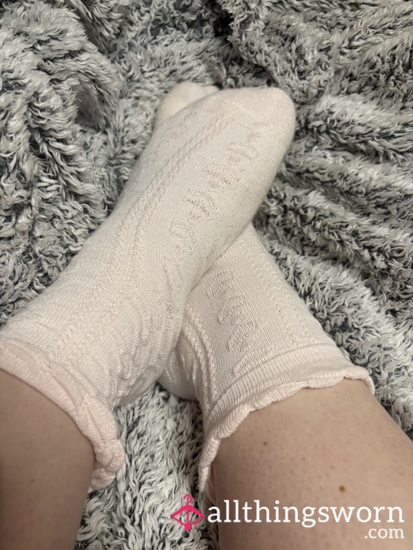 Dirty Pink Heart Socks 🥵😈