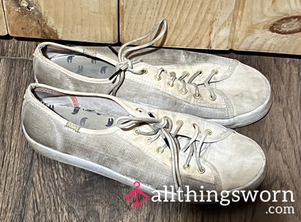 Heavily Worn Pink Keds