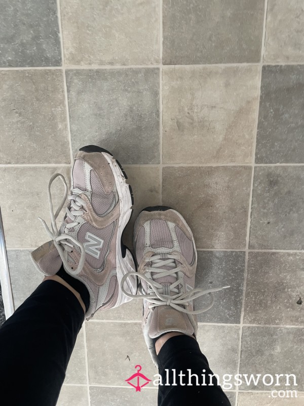 Dirty Pink New Balance Gym Trainers – Size 4.5 UK, Well Worn & Sweaty 👟💦