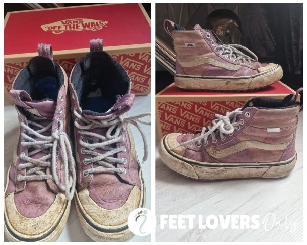 Dirty Purple Work Vans