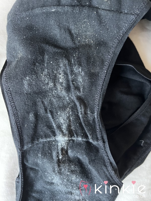 DIRTY SMELLY BLACK COTTON KNICKERS READY TO POST 5 STAR ⭐ ⭐⭐⭐⭐ REVIEWS