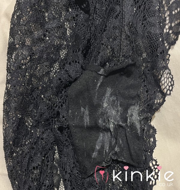 DIRTY SMELLY BLACK S**Y LACE THONG READY TO POST 5 STAR ⭐ ⭐⭐⭐⭐ REVIEWS