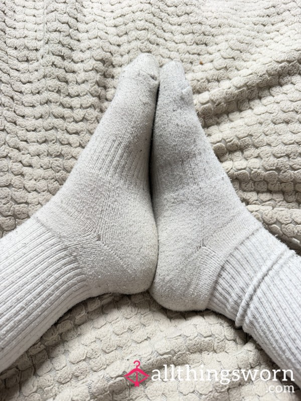 Dirty Smelly Gym White Socks