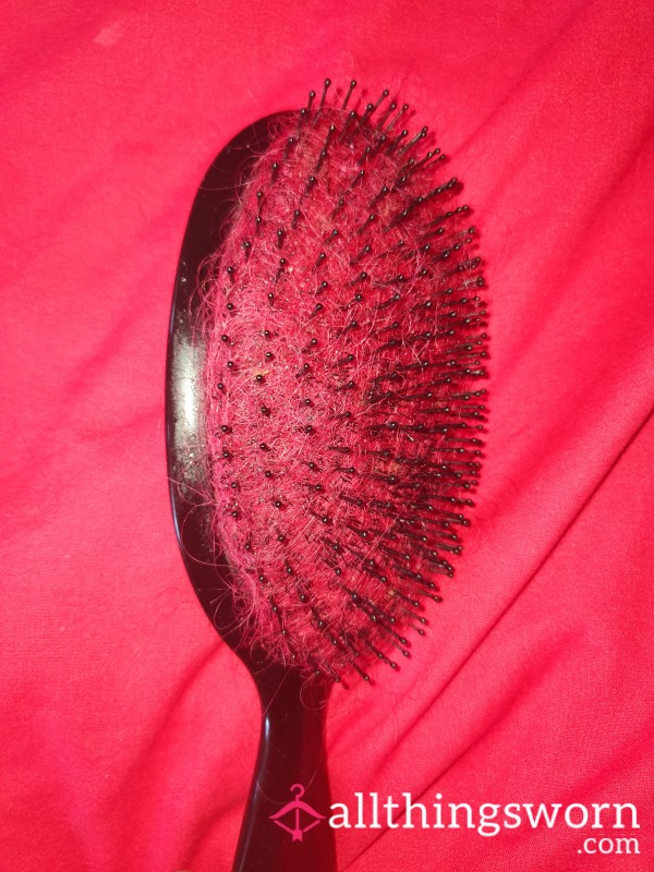 Dirty Smelly Old Hair Build Up In Hair Brush