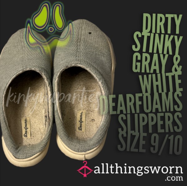 Dirty, Smelly Open Back Slippers - Includes U.S. Shipping