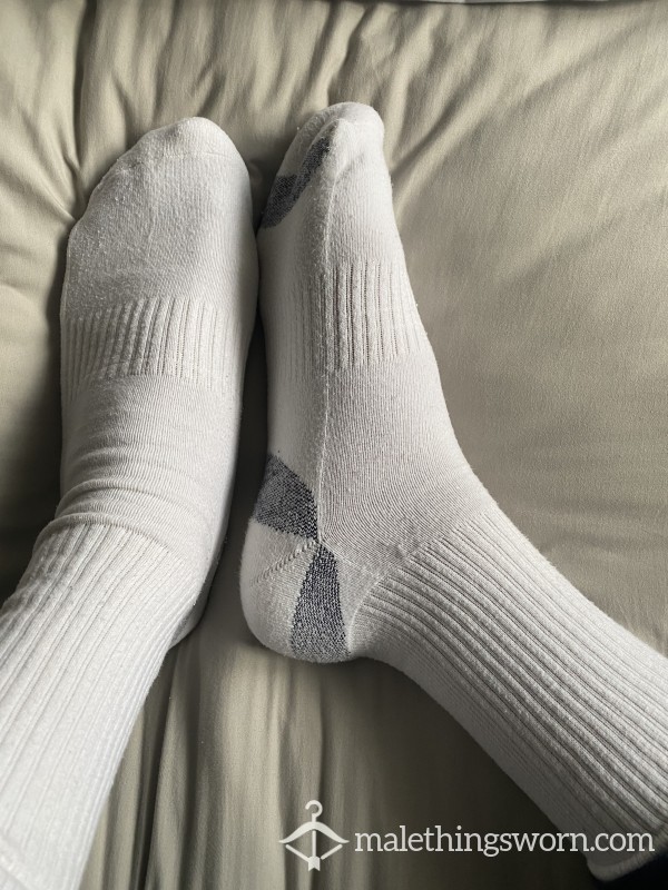 Dirty Smelly Sports White Socks