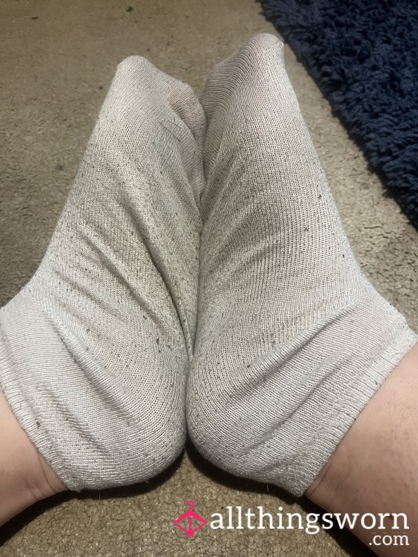 Dirty Smelly White Socks