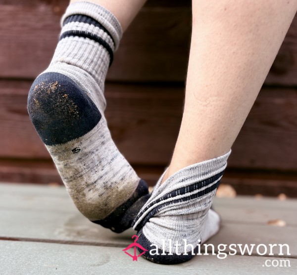Dirty Socks And Feet Outside