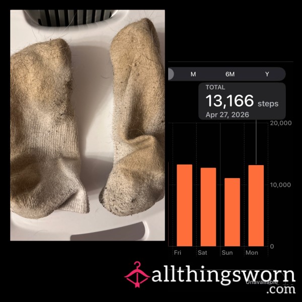 Dirty Socks I Walked 13,000 Steps In