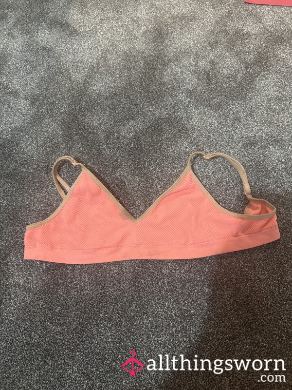 Dirty Stained Hot Pink Bra