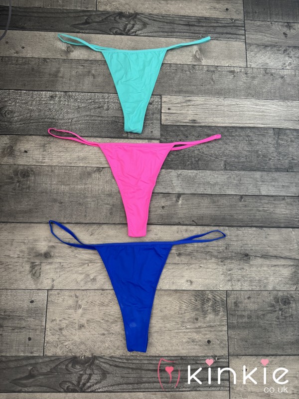 DIRTY STAINED SILKY THONGS £15 C*m TASTE MY JUICY Pu**y