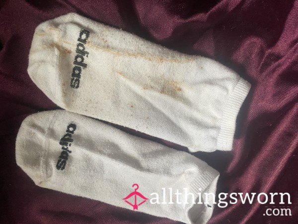 Dirty Stained Trainer Socks Read To Start A Wear