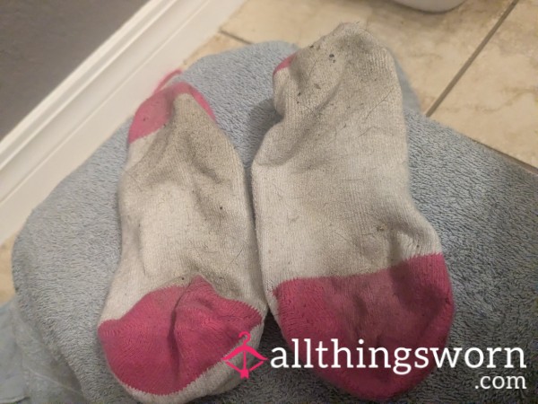 Dirty Stinky Pink Work Socks