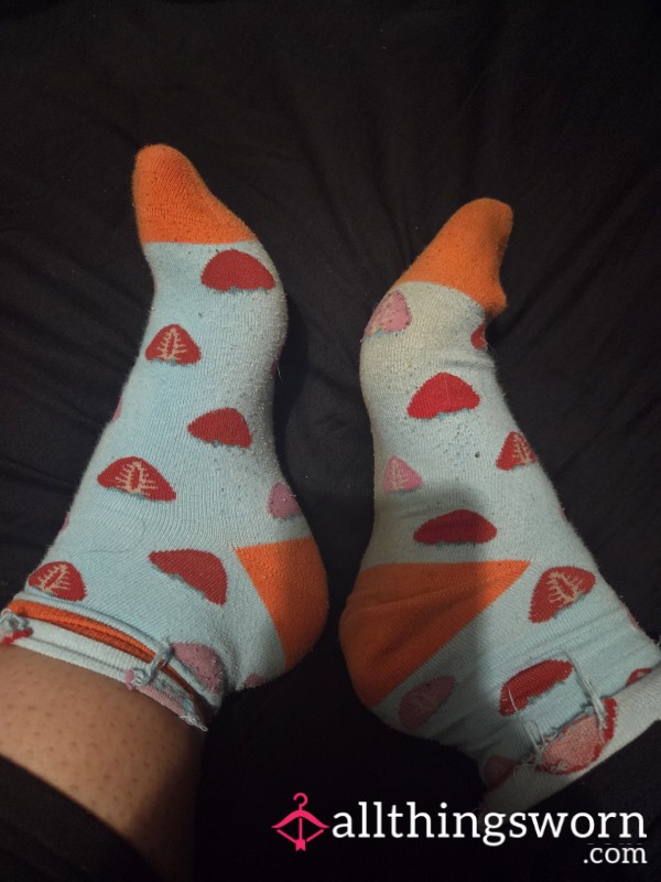 Dirty Strawberry Socks