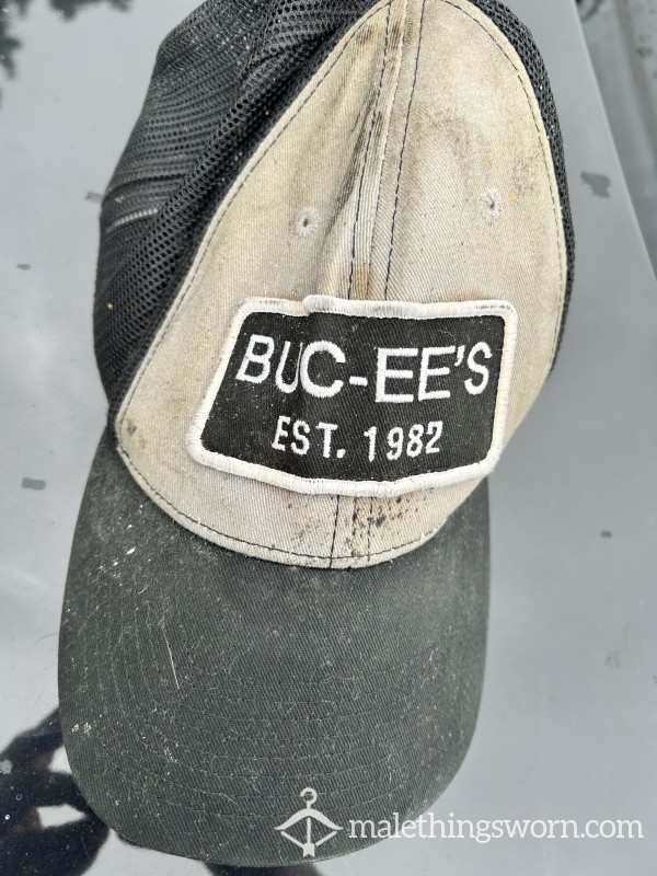 Dirty, Sweat Staind Cap I Wore At Work. Very Well Worn