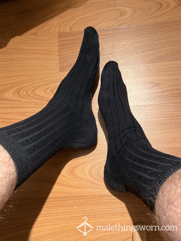 Dirty Sweaty Black Socks