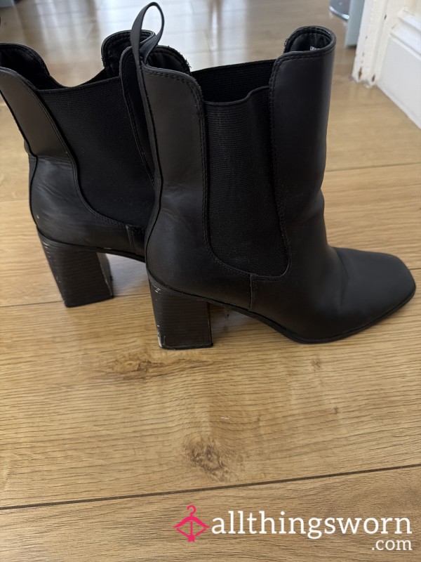 Dirty Sweaty Leather Boots