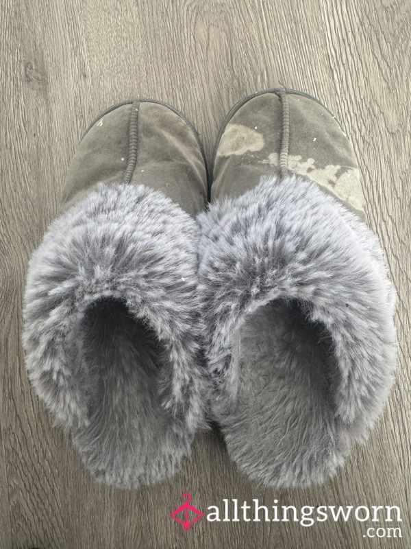 Dirty Sweaty Slippers Worn For Over A Year