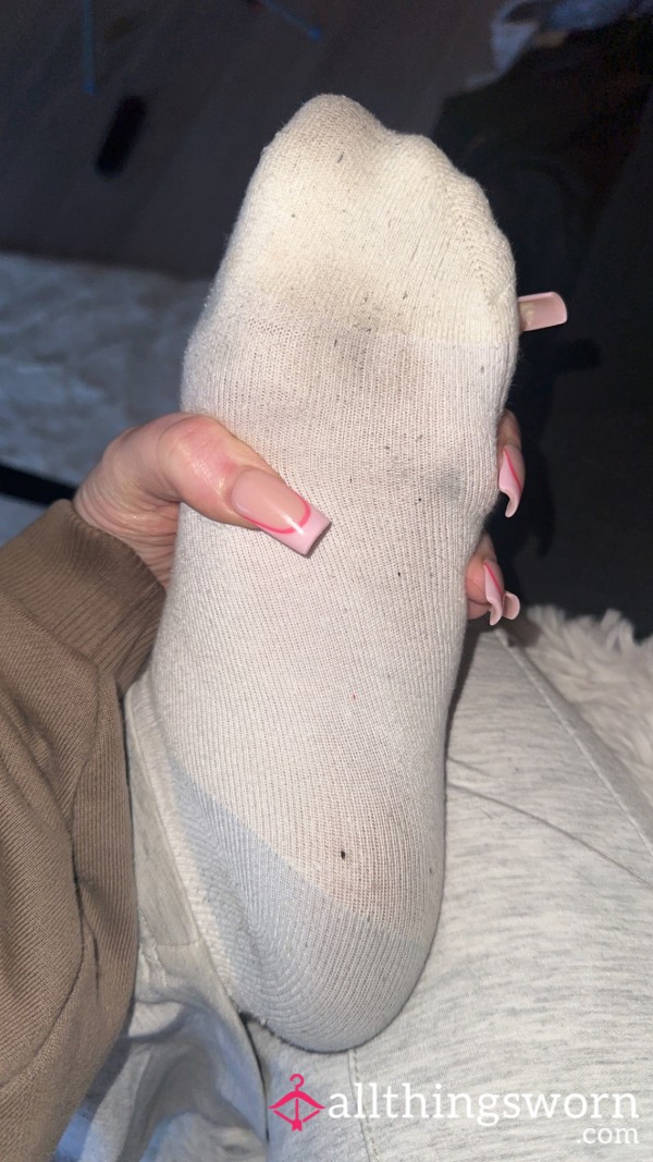 Dirty Sweaty White Socks