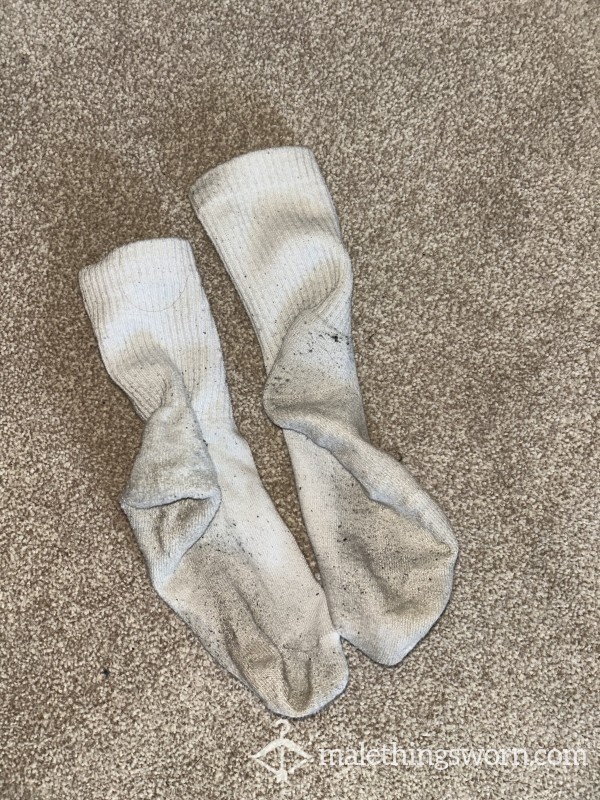 Dirty Sweaty White Socks