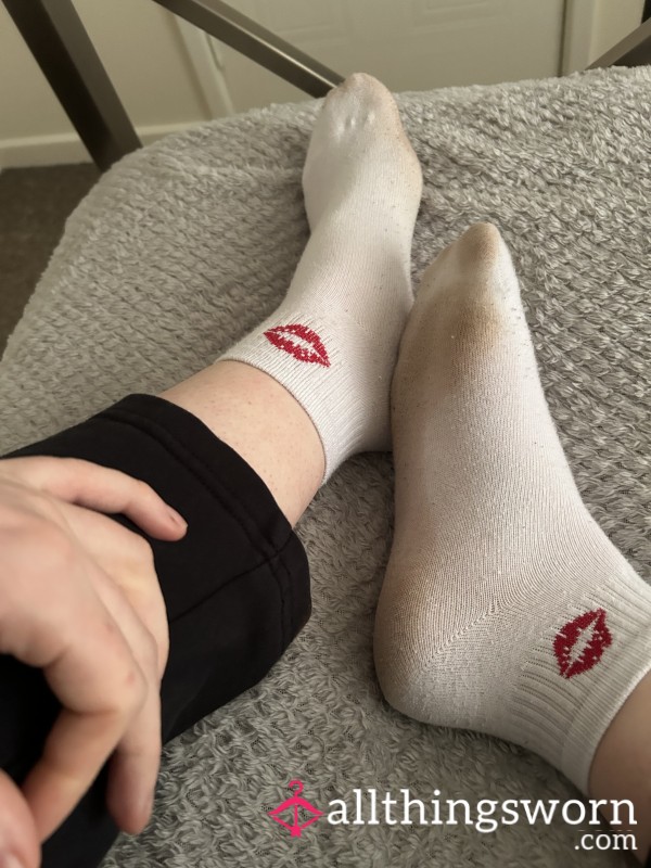 Dirty Sweaty White Socks Worn For 48 Hours