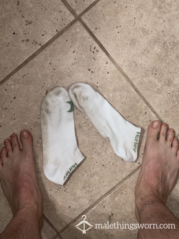 Dirty Sweaty Worn Hurley Socks