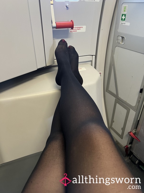 Dirty Tights From Today’s Long Flight