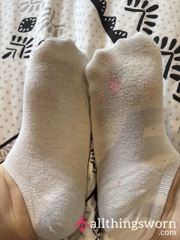 Dirty Trainer Socks White