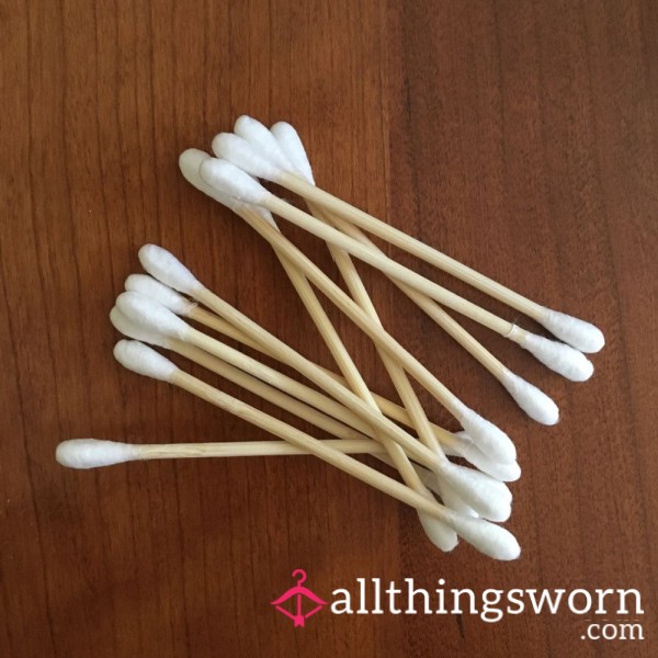 Dirty Used Cotton Earbuds