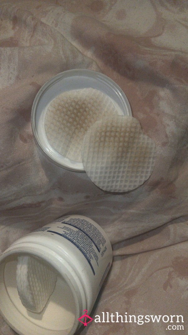 Dirty Used Face Pads!