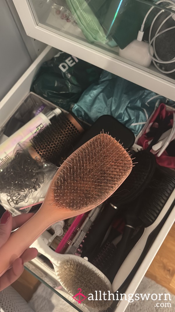 Dirty Used Hairbrush