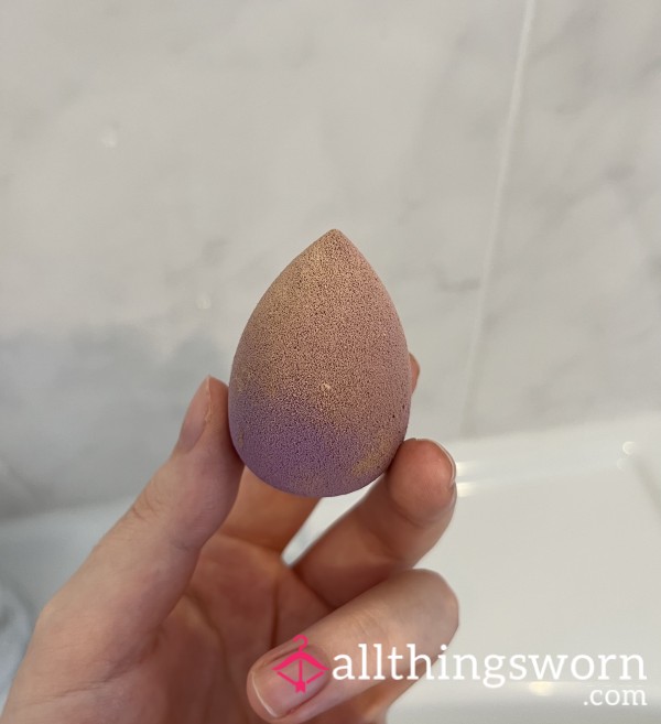 Dirty Used Mini Purple Beauty Blender 💜