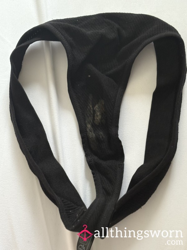 Dirty, Used Pu**y Smelling Thongs.