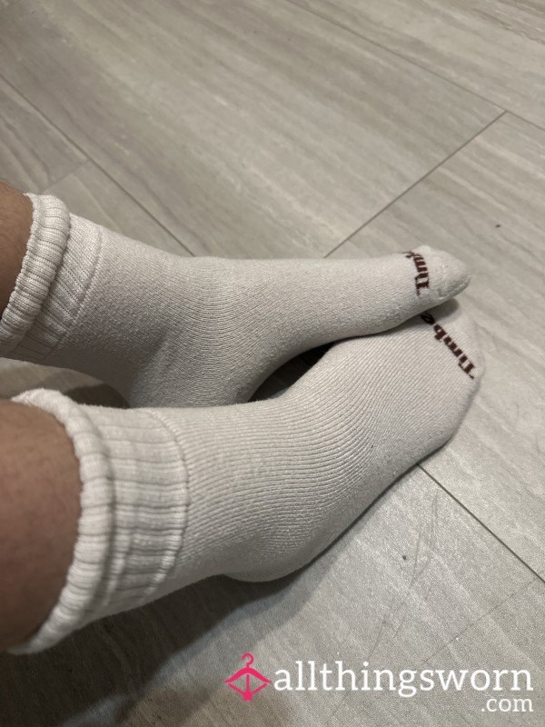 Dirty Used White Thick Socks!!