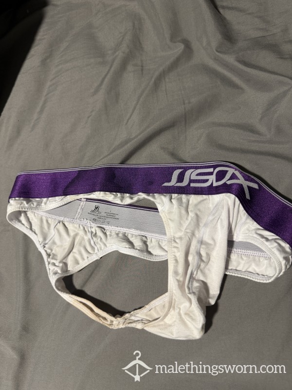 Dirty Used White Thong