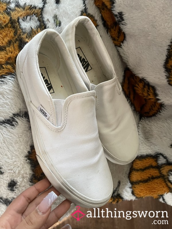 Dirty Used White Vans