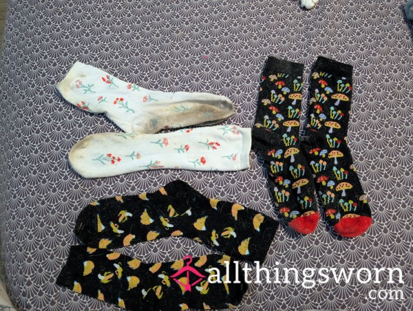 Dirty-used. Worn By Rainbow 🌈🌈 SOCK BUNDLE WELL LOVED 😍💞🌈
