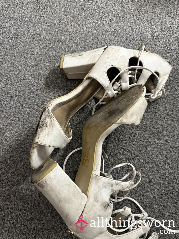 Dirty WAS White Heels